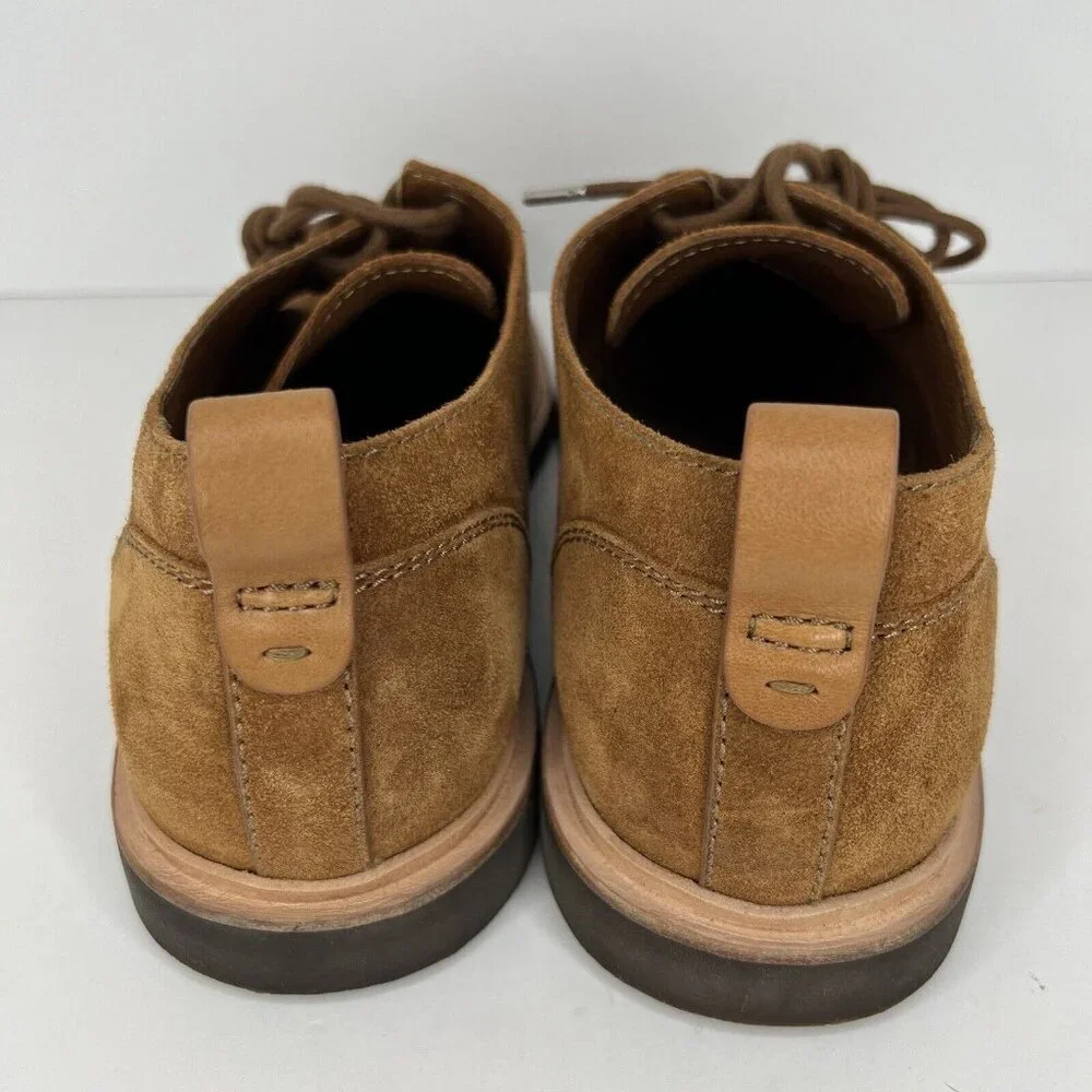 Kenneth Cole Gentle Souls NuBuck Brown Suede Oxford Mens Size 11.5M Loafers